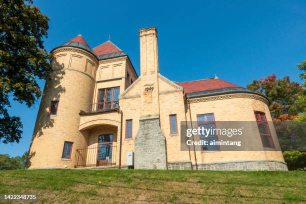 library in bath - augusta maine stock pictures, royalty-free photos & images