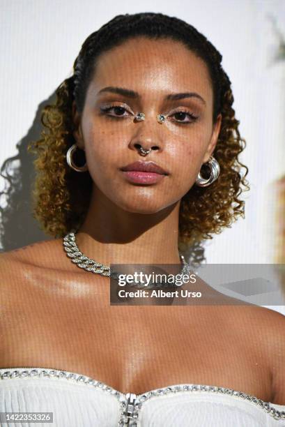 Models poses at the Rebecca Minkoff presentation during September 2022 New York Fashion Week: The Shows on September 09, 2022 in New York City.