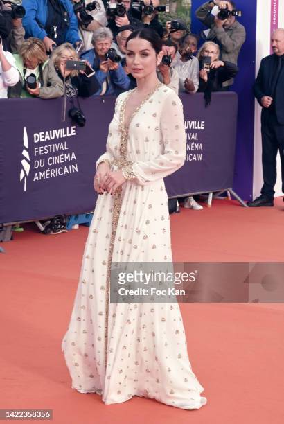 Ana de Armas attends the "Blonde" Premiere during the 48th Deauville American Film Festival on September 09, 2022 in Deauville, France.