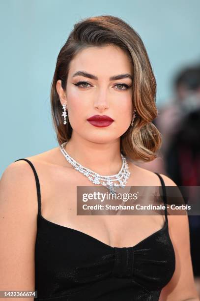 Nilufar Addati attends the "Chiara" red carpet at the 79th Venice International Film Festival on September 09, 2022 in Venice, Italy.