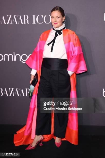 Drew Barrymore attends 2022 Harper's Bazaar ICONS & Bloomingdale's 150th Anniversary on September 09, 2022 in New York City.