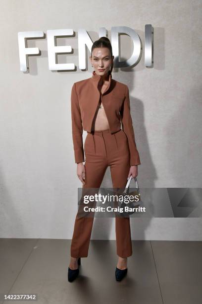 Karlie Kloss attends the FENDI 25th Anniversary of the Baguette at Hammerstein Ballroom on September 09, 2022 in New York City.