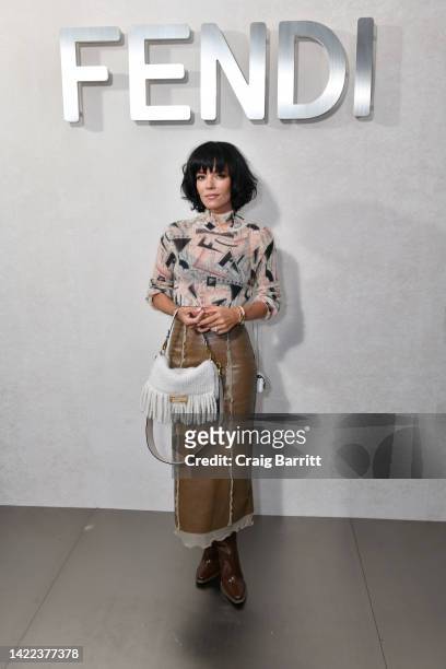 Lily Allen attends the FENDI 25th Anniversary of the Baguette at Hammerstein Ballroom on September 09, 2022 in New York City.
