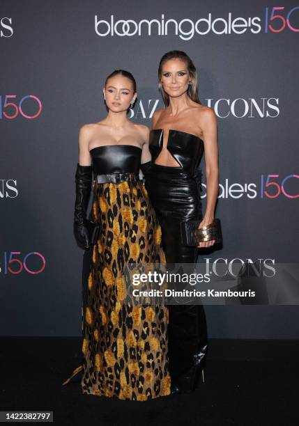 Leni Klum and Heidi Klum attend as Harper's BAZAAR and Bloomingdale's Host Fête September 9 Celebrating Harper's BAZAAR Global ICONS Portfolio and...