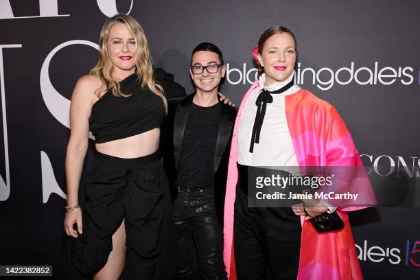 Alicia Silverstone, Christian Siriano, and Drew Barrymore attend as Harper's BAZAAR and Bloomingdale's Host Fête September 9 Celebrating Harper's...