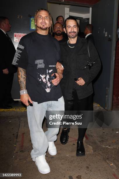 Charly Defrancesco and Marc Jacobs attend the FENDI 25th Anniversary of the Baguette at Hammerstein Ballroom on September 09, 2022 in New York City.