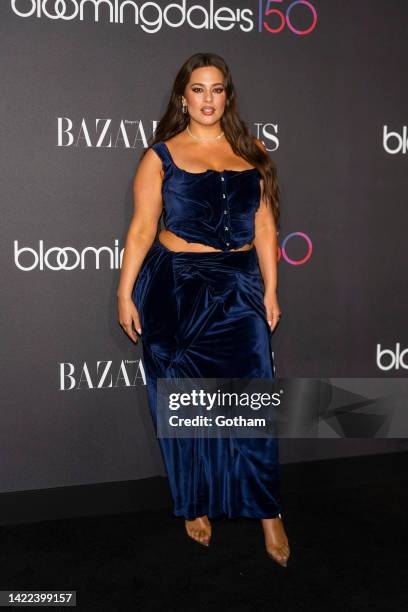 Ashley Graham attends Harper's BAZAAR Global ICONS Portfolio and Bloomingdale's 150th Anniversary at Bloomingdale's on September 09, 2022 in New York...
