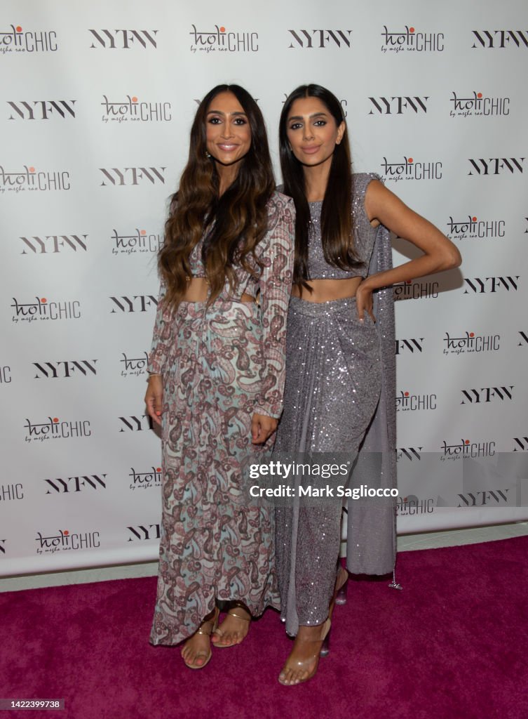 Megha Rao Shell Pooja Desia Shah and Megha Rao attend the holiCHIC Cocktail Reception ...