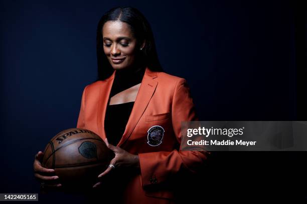 Swin Cash poses for a portrait during the 2022 Basketball Hall of Fame Enshrinement Tip-Off Celebration & Awards Gala at Mohegan Sun on September 09,...