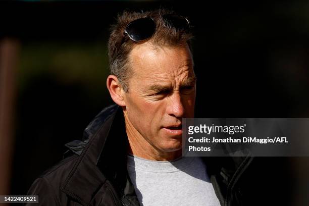 North Melbourne Coach Alastair Clarkson is pictured watching on during the NAB League Boys Preliminary Final match between Gippsland and Sandringham...
