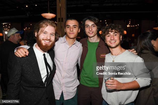 Fred Hechinger , Finn Wolfhard and guests attend "Butcher's Crossing" pre-premiere party hosted by Diageo World Class Canada and Audi Canada at...