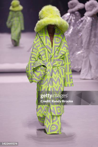 Model walks the runway at the Fendi Spring Summer 2023 during September 2022 New York Fashion Week: The Shows at Hammerstein Ballroom on September...