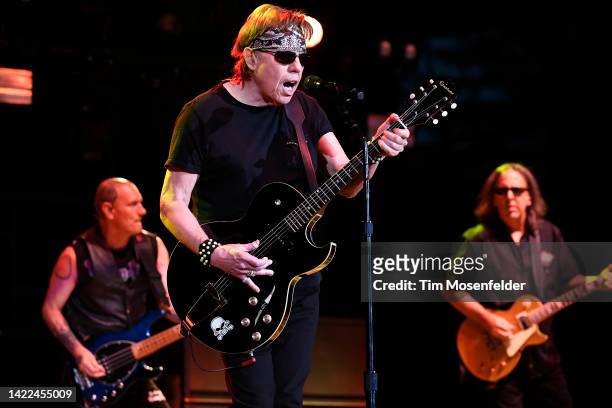 George Thorogood of George Thorogood and the Destroyer performs during the Crazy Times! tour at Shoreline Amphitheatre on September 09, 2022 in...