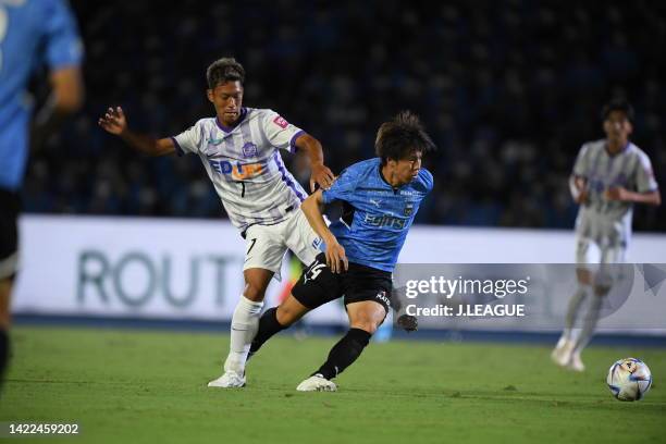 Yasuto WAKIZAKA of Kawasaki Frontale in action during the J.LEAGUE Meiji Yasuda J1 29th Sec. Match between Kawasaki Frontale and Sanfrecce Hiroshima...