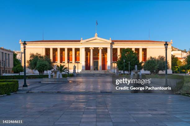 the building of the university of athens, greece - neo classical 個照片及圖片檔