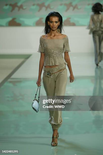 Models 2003 A model on the runway at the Valentino Spring 2003 show in Paris. News ...