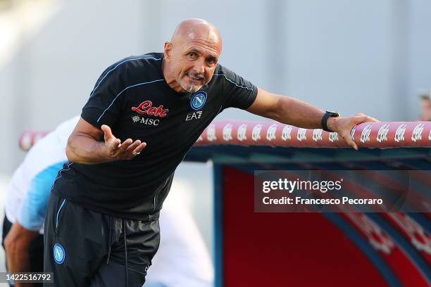 Luciano Spalletti SSC Napoli coach during the Serie A match between SSC Napoli and Spezia Calcio at Stadio Diego Armando Maradona on September 10,...