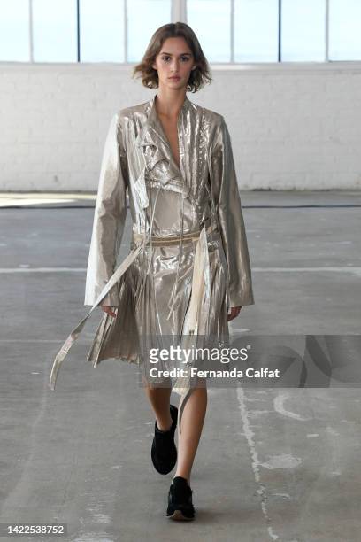 Model walks the runway for the Altuzarra fashion show during September 2022 New York Fashion Week: The Shows at Starrett-Lehigh Building on September...