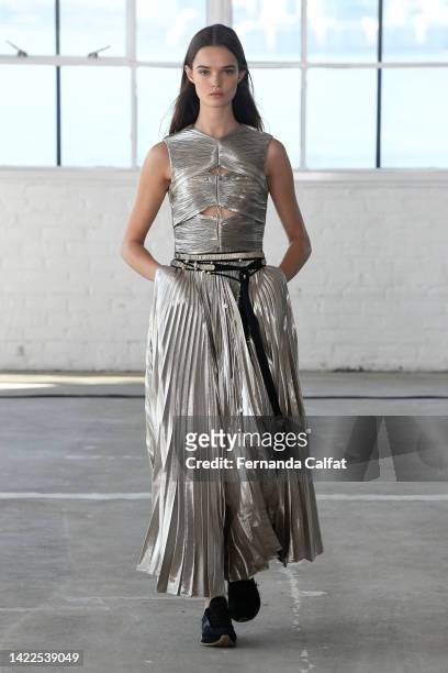 Model walks the runway for the Altuzarra fashion show during September 2022 New York Fashion Week: The Shows at Starrett-Lehigh Building on September...