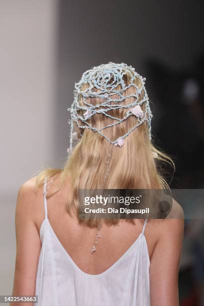Fashion detail during the runway for the New Leaper fashion show during September 2022 New York Fashion Week: The Shows at Gallery at Spring Studios...