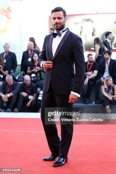 Stjepan Hauser attends the closing ceremony red carpet at the 79th Venice International Film Festival on September 10, 2022 in Venice, Italy.