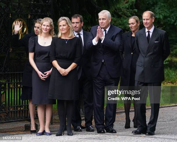 Princess Beatrice of York, Peter Phillips, Zara Tindall, Lady Louise Windsor, Sophie, Countess of Wessex, Prince Andrew, Duke of York and Edward,...