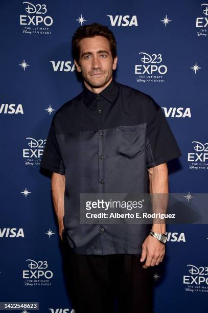 Jake Gyllenhaal attends D23 Expo 2022 at Anaheim Convention Center in Anaheim, California on September 09, 2022.