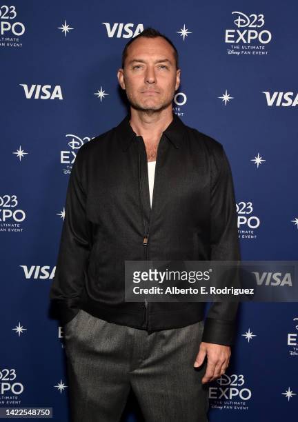 Jude Law attends D23 Expo 2022 at Anaheim Convention Center in Anaheim, California on September 09, 2022.