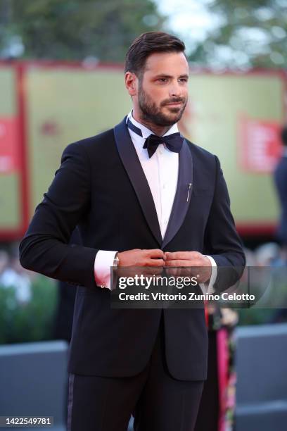 Stjepan Hauser attends the closing ceremony red carpet at the 79th Venice International Film Festival on September 10, 2022 in Venice, Italy.