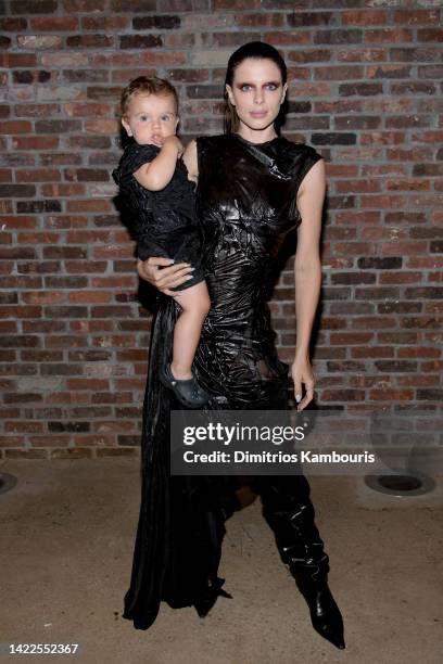 Julia Fox attends the Elena Velez fashion show during September 2022 New York Fashion Week: The Shows at Chelsea Factory on September 10, 2022 in New...