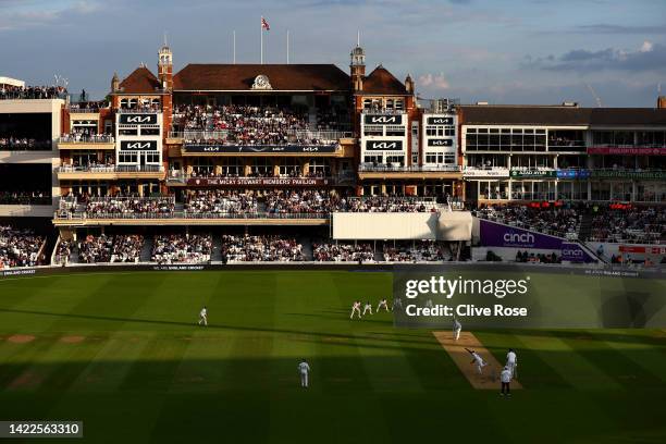 General view of play during the third day of the third Test between England and South Africa at The Kia Oval on September 10, 2022 in London, England.