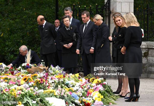 Prince Andrew, Duke of York, Prince Edward, Earl of Wessex, Anne, Princess Royal, Peter Phillips, Princess Eugenie, Princess Beatrice, Sophie,...