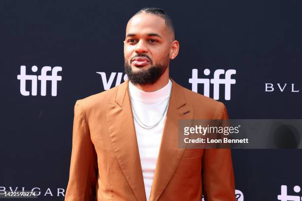Akim Aliu attends the "Black Ice" Premiere during the 2022 Toronto International Film Festival at Roy Thomson Hall on September 10, 2022 in Toronto,...