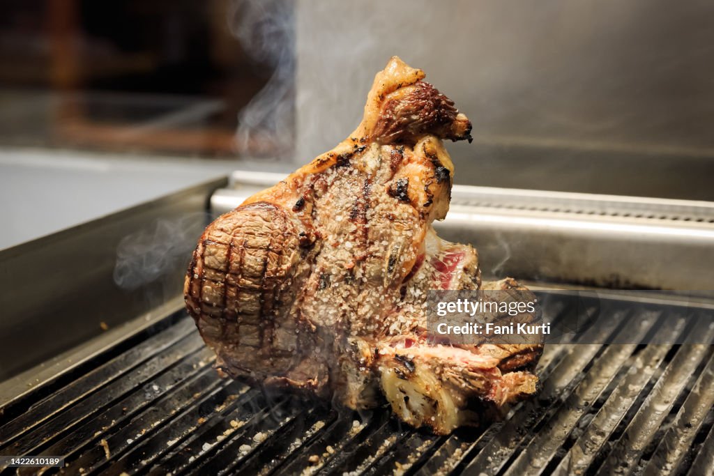 Gegrilltes Florentiner Steak in Florenz
