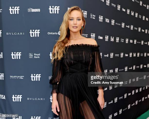 Jennifer Lawrence attends the "Causeway" Premiere during the 2022 Toronto International Film Festival at Royal Alexandra Theatre on September 10,...