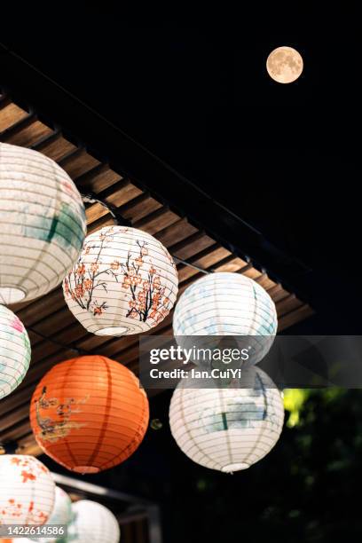 mid-autumn festival, hong kong, china - hong kong chinese lanterns stock pictures, royalty-free photos & images