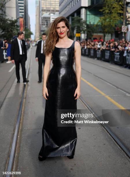 Kathryn Hahn attends the "Glass Onion: A Knives Out Mystery" Premiere during the 2022 Toronto International Film Festival at Princess of Wales...