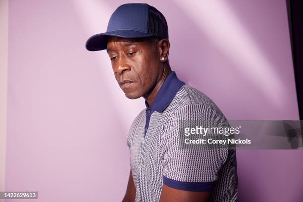 Don Cheadle poses at the IMDb Official Portrait Studio during D23 2022 at Anaheim Convention Center on September 10, 2022 in Anaheim, California.