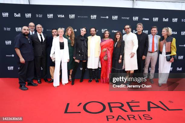 Asim Chaudhry , Nitin Sawhney , Naughty Boy , Jemima Khan, Lily James, Shekhar Kapur, Shabana Azmi, Sajal Aly, Jeff Mirza and guests attend the...