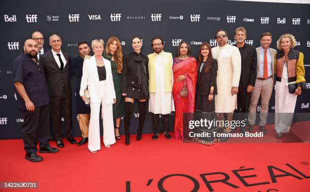 Asim Chaudhry , Nitin Sawhney , Naughty Boy , Jemima Khan, Lily James, Shekhar Kapur, Shabana Azmi, Sajal Aly, Jeff Mirza and guests attend the...