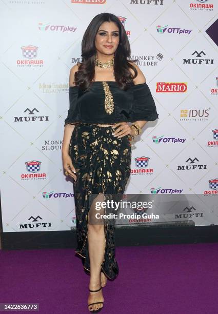 Raveena Tandon attends the OTTplay award and Conclave on September 10, 2022 in Mumbai, India