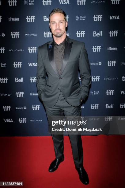 Jay Ryan attends the "Muru" Premiere during the 2022 Toronto International Film Festival at Scotiabank Theatre on September 10, 2022 in Toronto,...