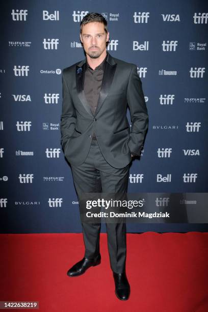 Jay Ryan attends the "Muru" Premiere during the 2022 Toronto International Film Festival at Scotiabank Theatre on September 10, 2022 in Toronto,...