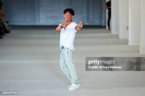 Designer Prabal Gurung walks the runway for the Prabal Gurung fashion show during September 2022 New York Fashion Week: The Shows on September 10,...