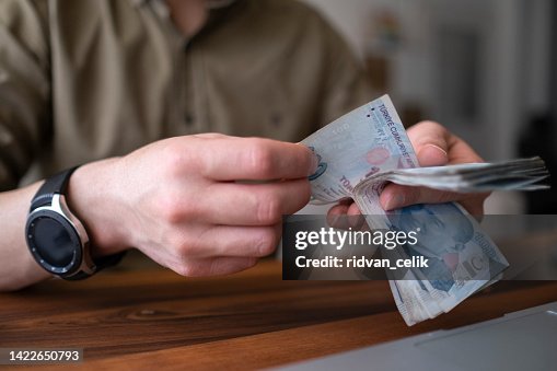 Counting Money Close Up Counting Money Close Up