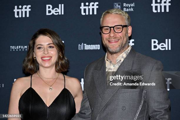 Lauren Miller and Seth Rogen attend "The Fabelmans" Premiere during the 2022 Toronto International Film Festival at Princess of Wales Theatre on...