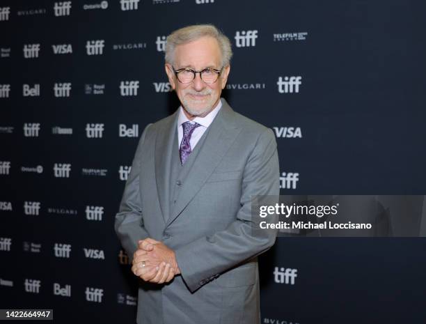 Steven Spielberg attends "The Fabelmans" Premiere during the 2022 Toronto International Film Festival at Princess of Wales Theatre on September 10,...