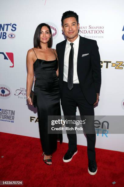Courtney Mazza and Mario Lopez attend Summer Spectacular Benefiting the Brent Shapiro Foundation on September 10, 2022 in Beverly Hills, California.