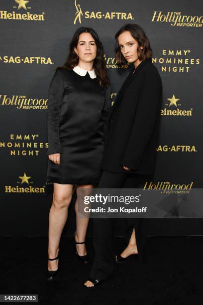 Abbi Jacobson and Jodi Balfour attend The Hollywood Reporter Emmy Party on September 10, 2022 in Los Angeles, California.