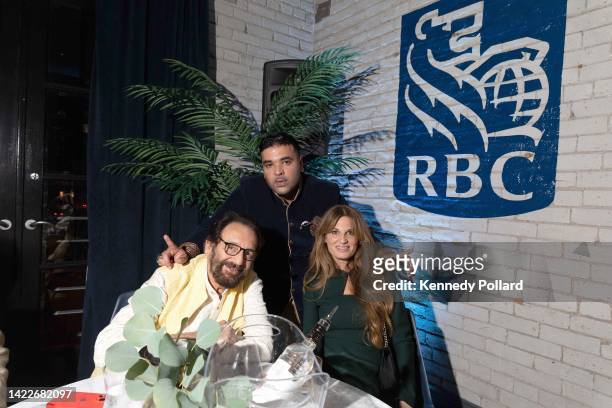 Shekhar Kapur, Naughty Boy and Jemima Khan attend RBC Hosted "What's Love Got To Do With It" Cocktail Party At RBC House Toronto International Film...